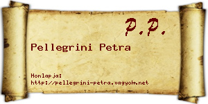 Pellegrini Petra névjegykártya