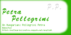 petra pellegrini business card